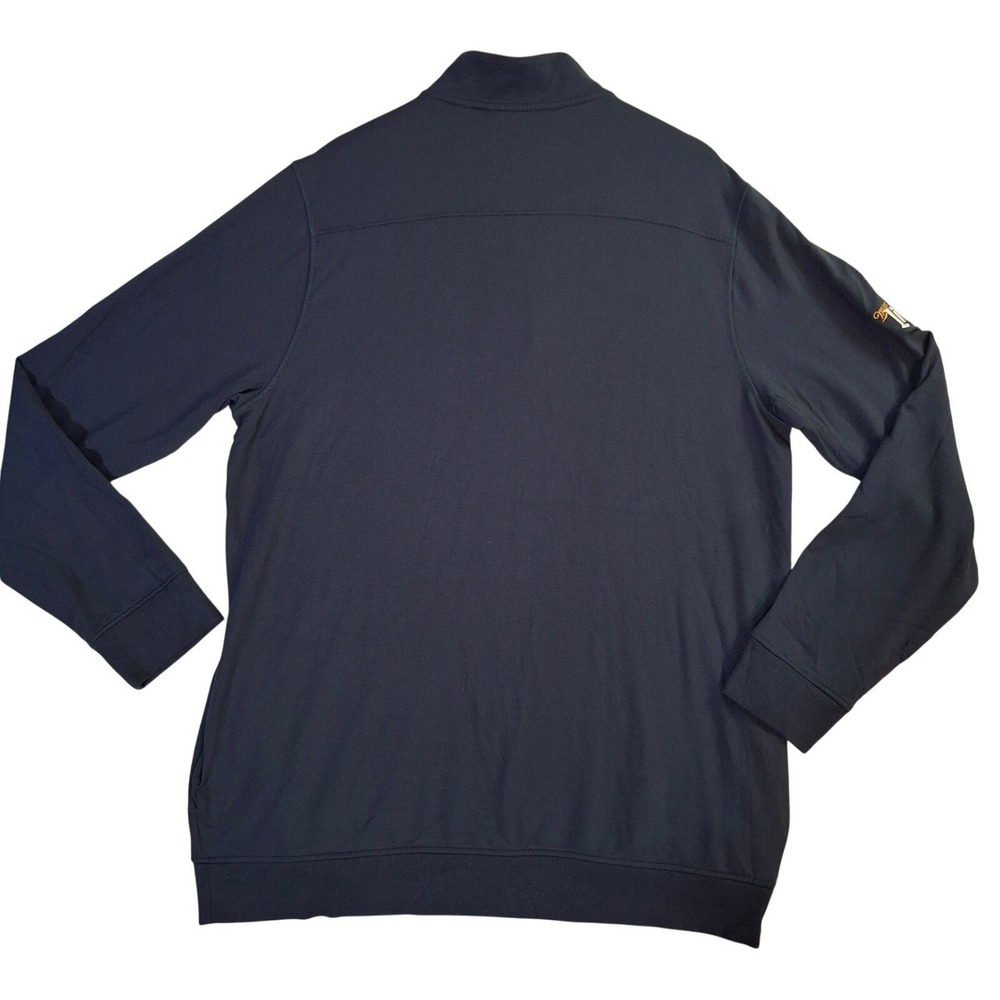 Travis Mathew Newport 1/4 Zip Fleece XL Navy Blue Dallas Cowboys Miller Lite - Picture 2 of 10
